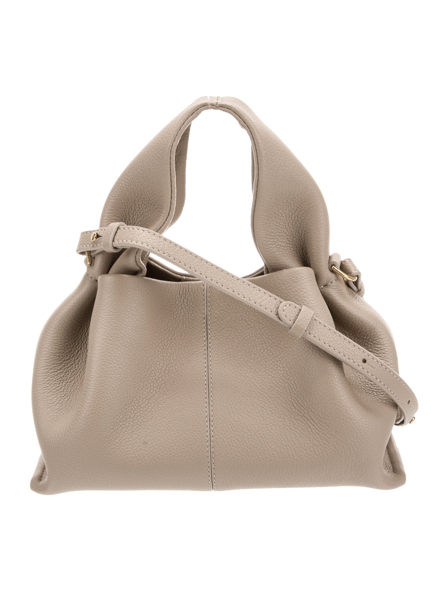 Polène Leather Top Handle Bag