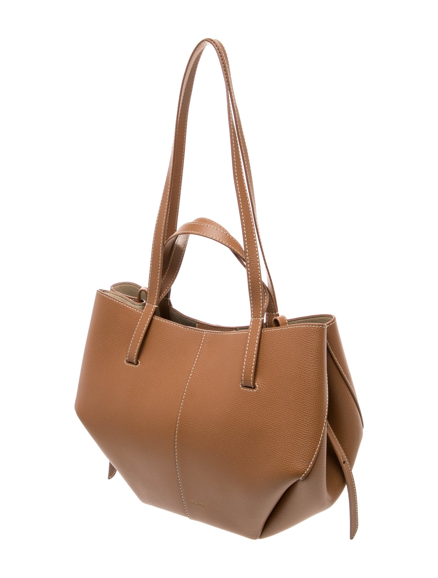 Polène Leather Top Handle Bag