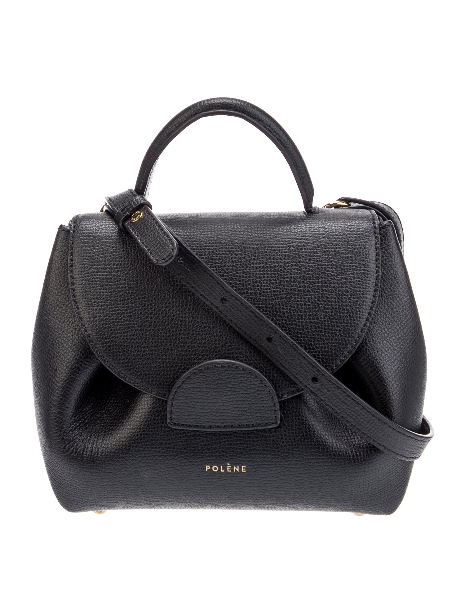 Polène Leather Messenger Bag