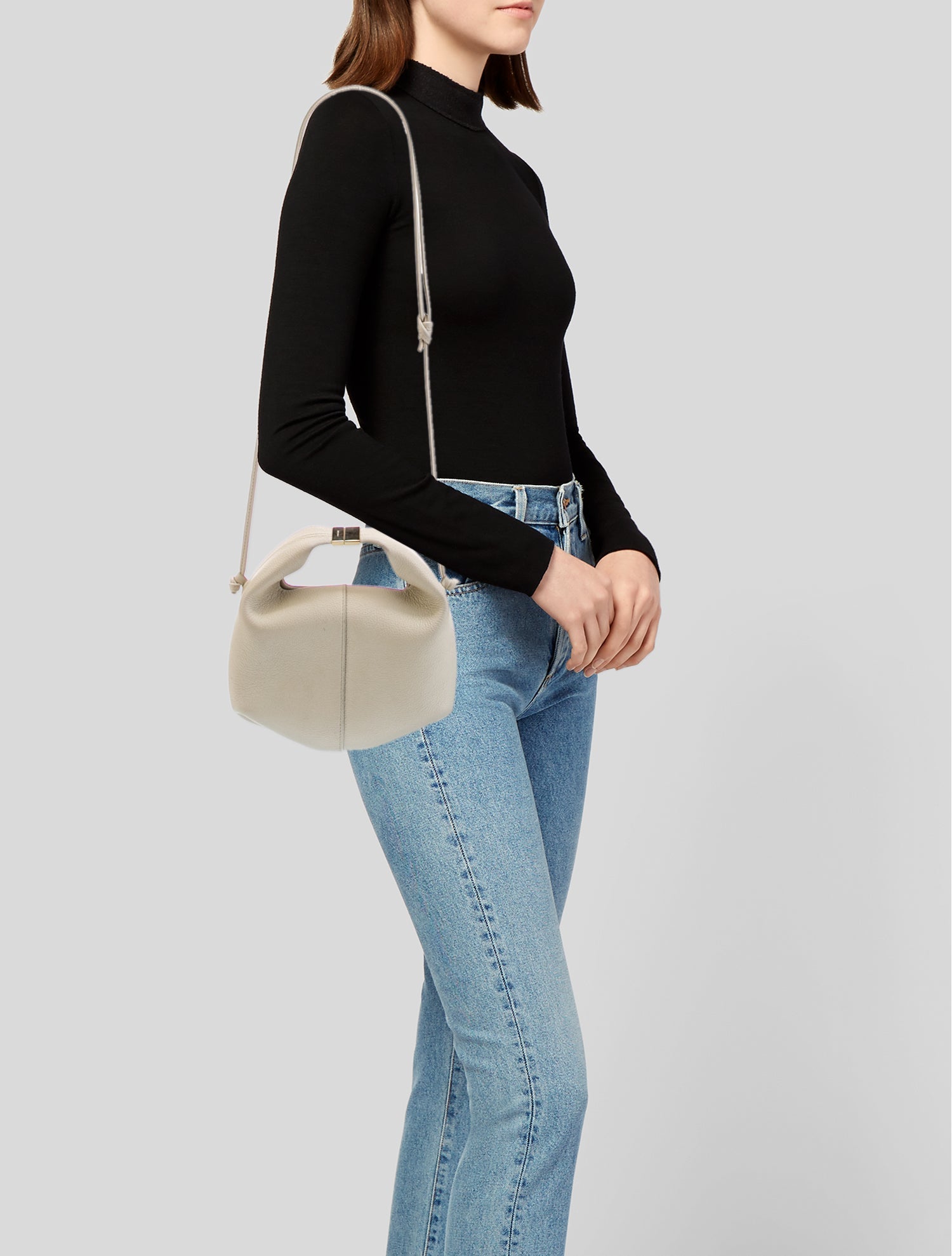 Polène Leather Crossbody Bag