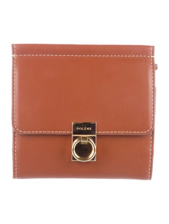 Polène Leather Trifold Wallet