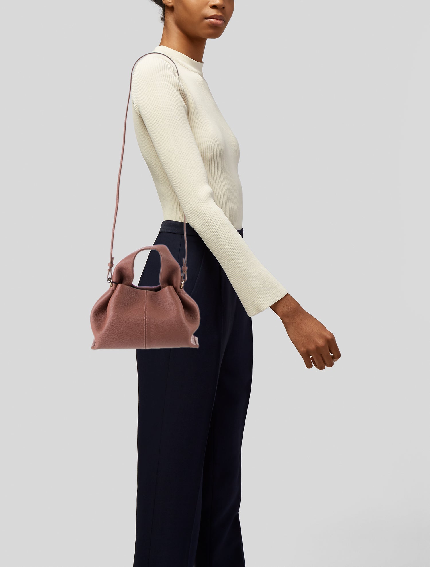 Polène Leather Shoulder Bag