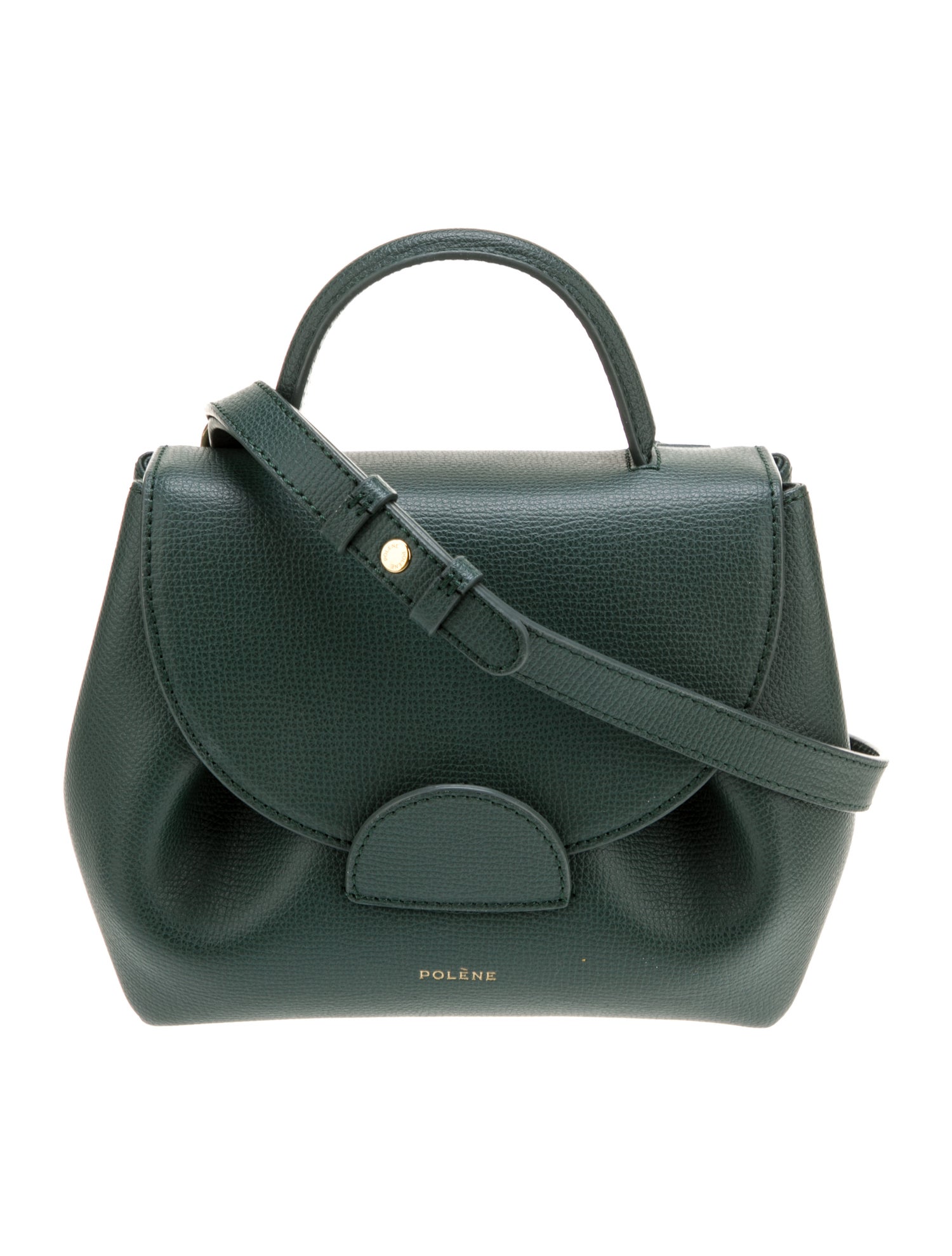 Polène Leather Top Handle Bag
