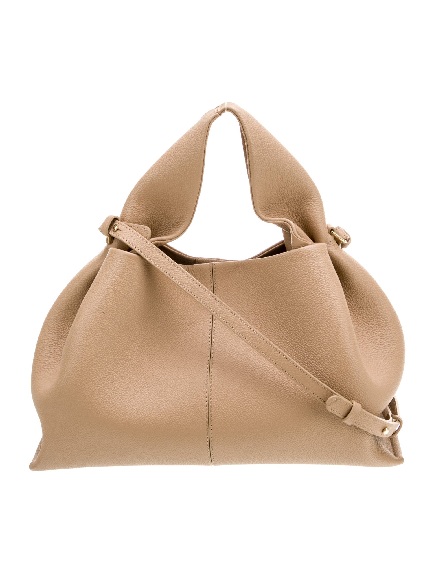 Polène Leather Top Handle Bag