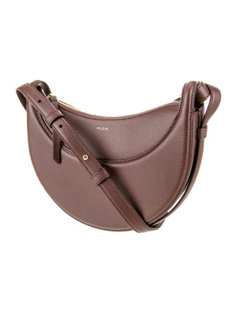 Polène Leather Messenger Bag