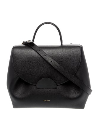 Polène Leather Top Handle Bag