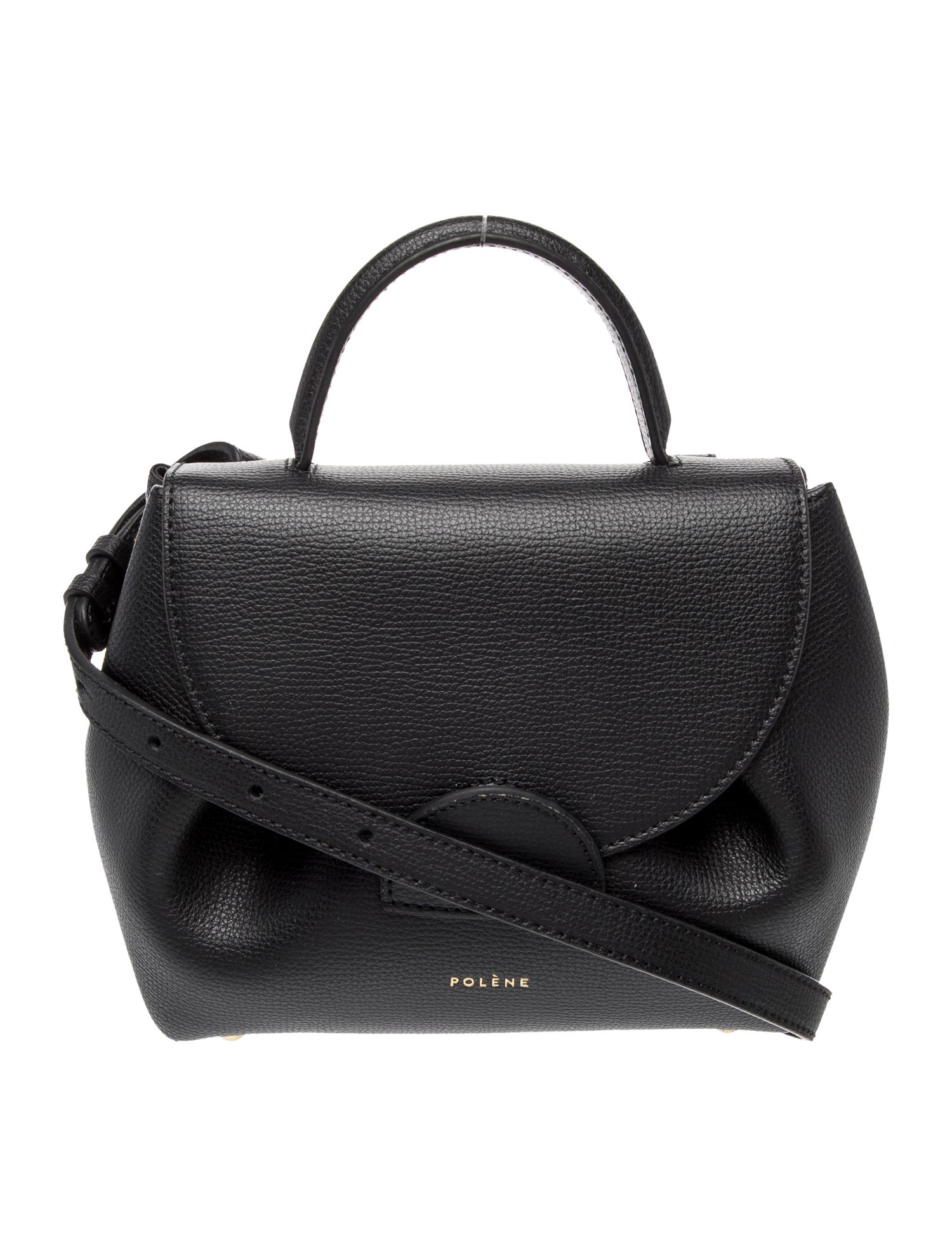 Polène Leather Top Handle Bag