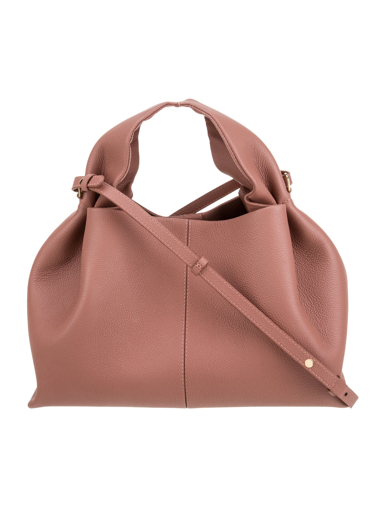 Polène Leather Top Handle Bag