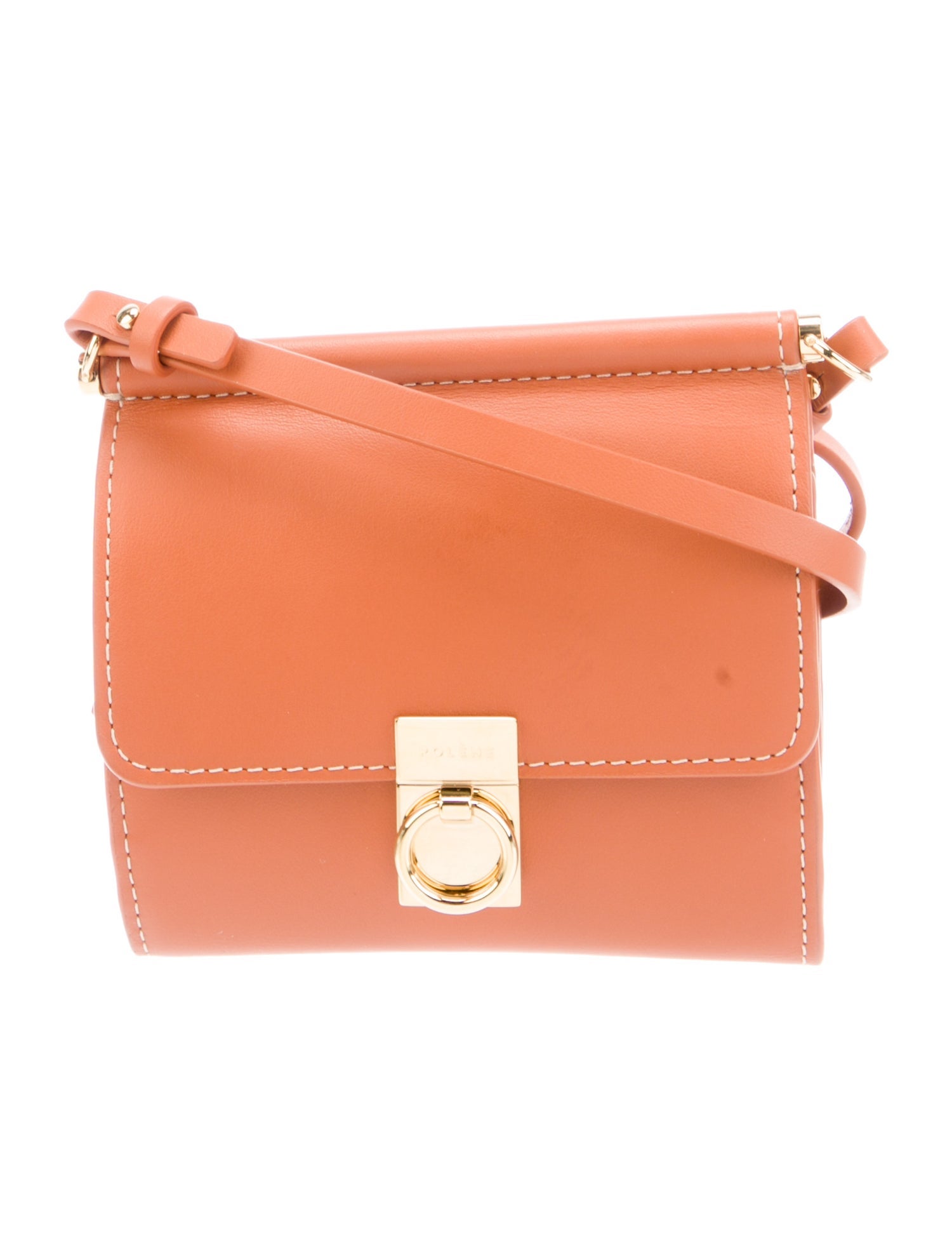 Polène Leather Messenger Bag