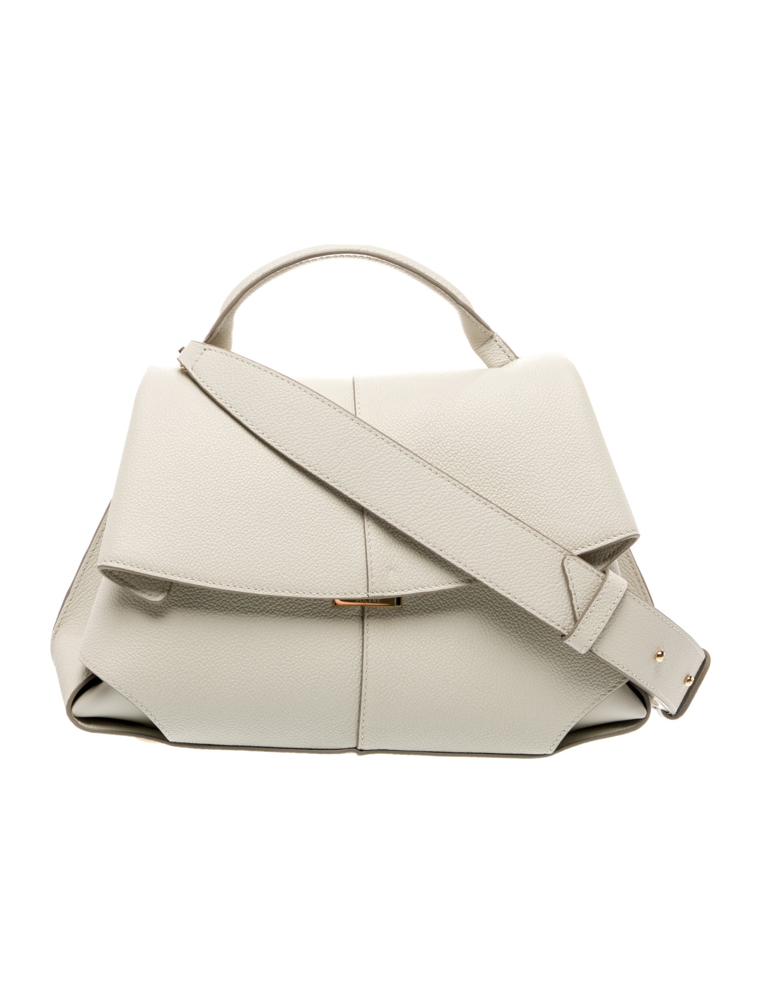 Polène Leather Top Handle Bag