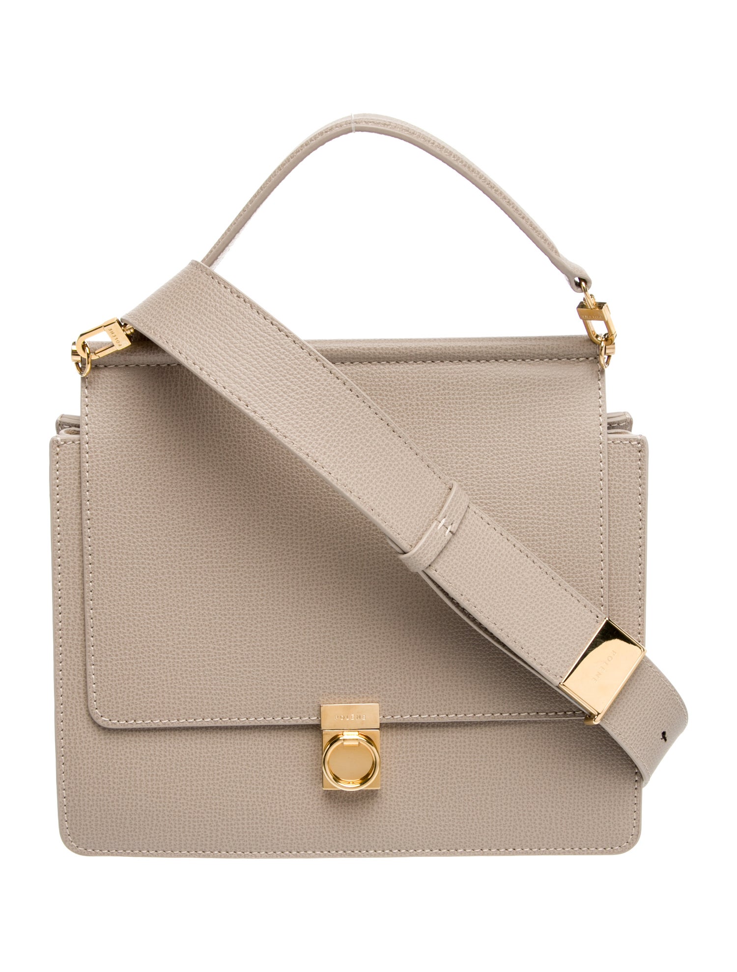 Polène Leather Top Handle Bag