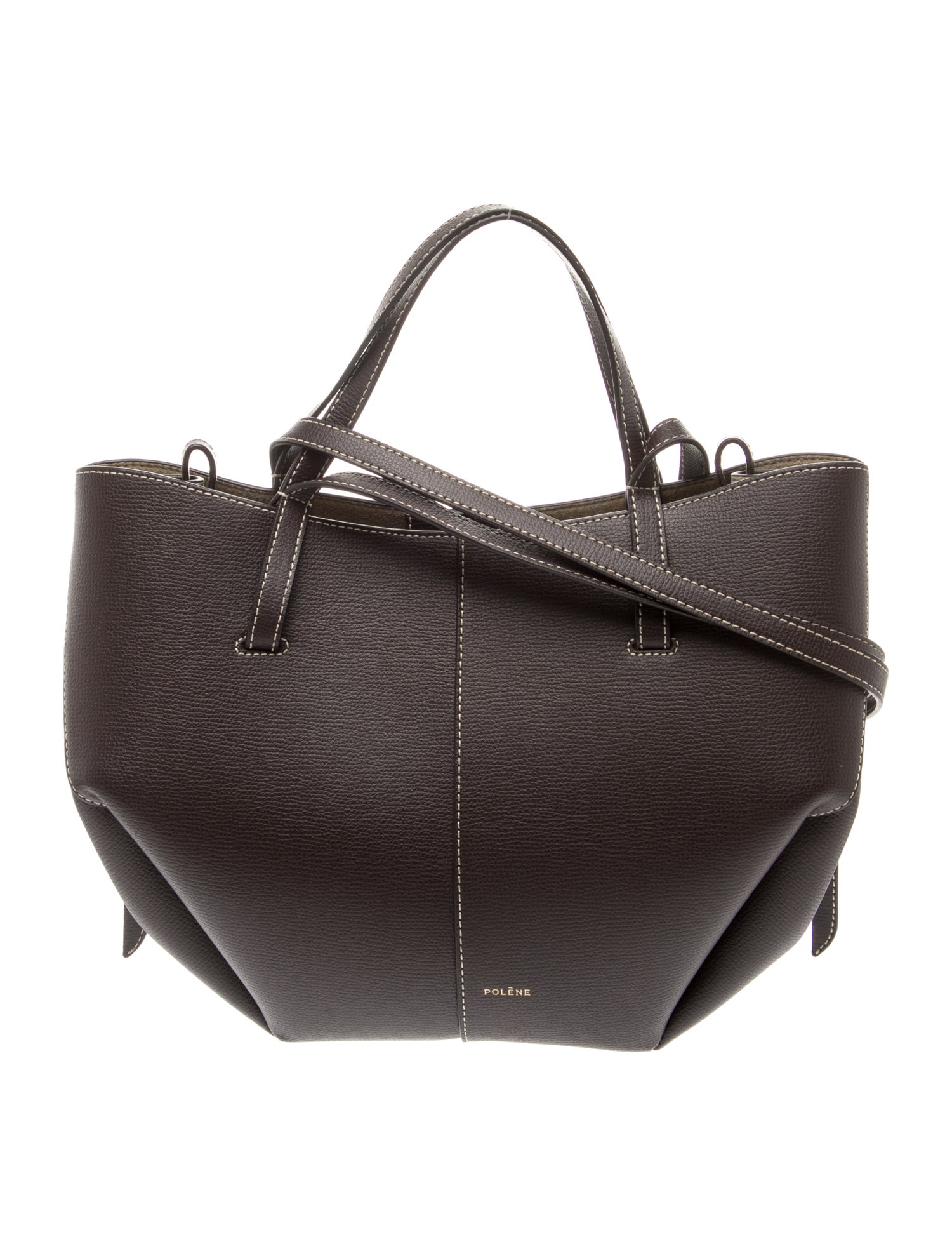 Polène Leather Shoulder Bag