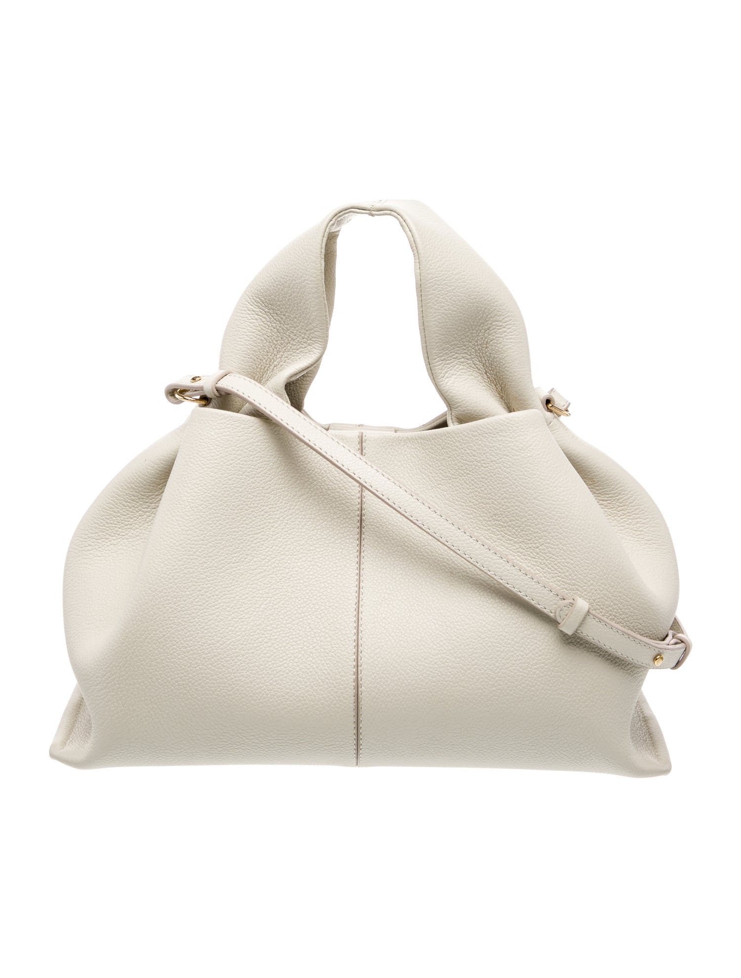 Polène Leather Top Handle Bag