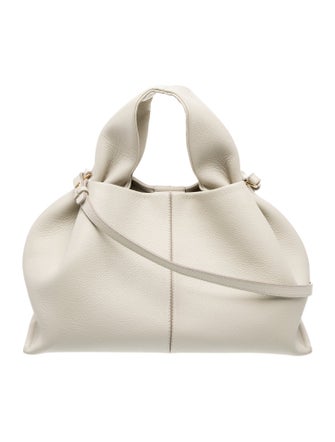 Polène Leather Top Handle Bag