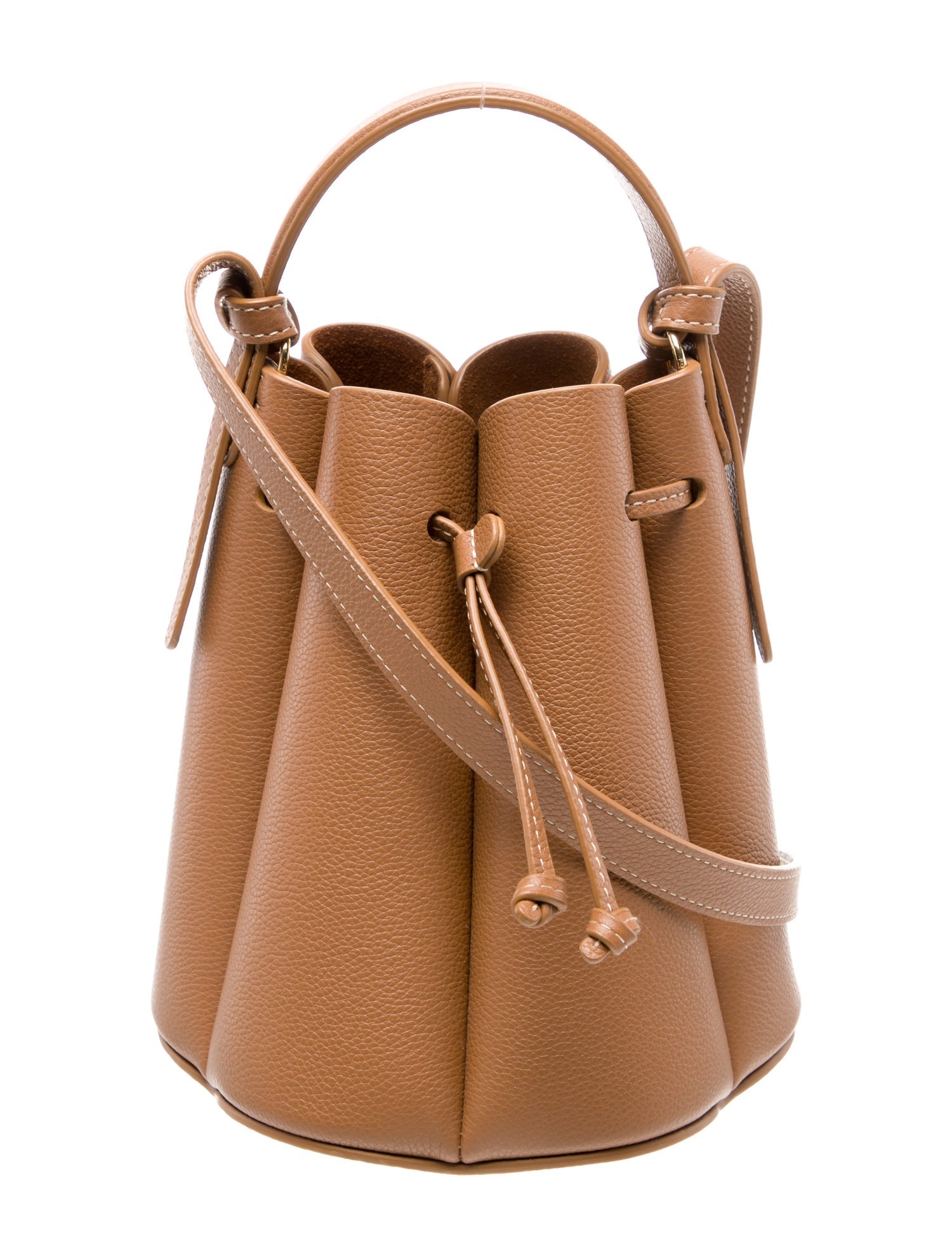 Polène Leather Top Handle Bag