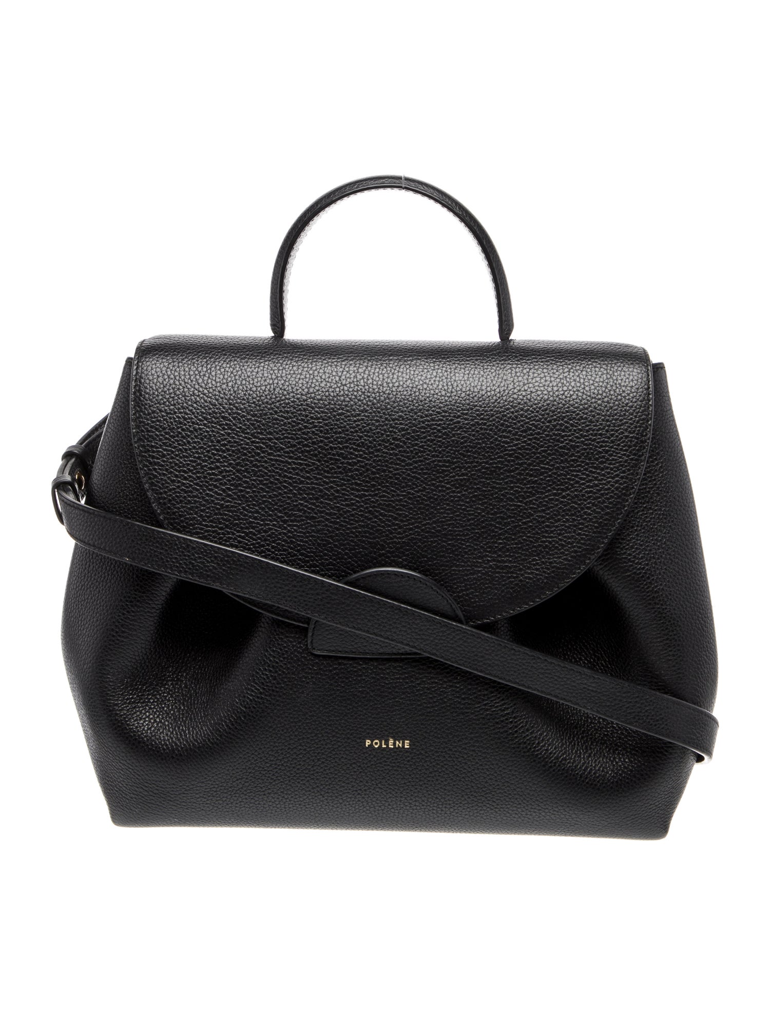 Polène Leather Top Handle Bag