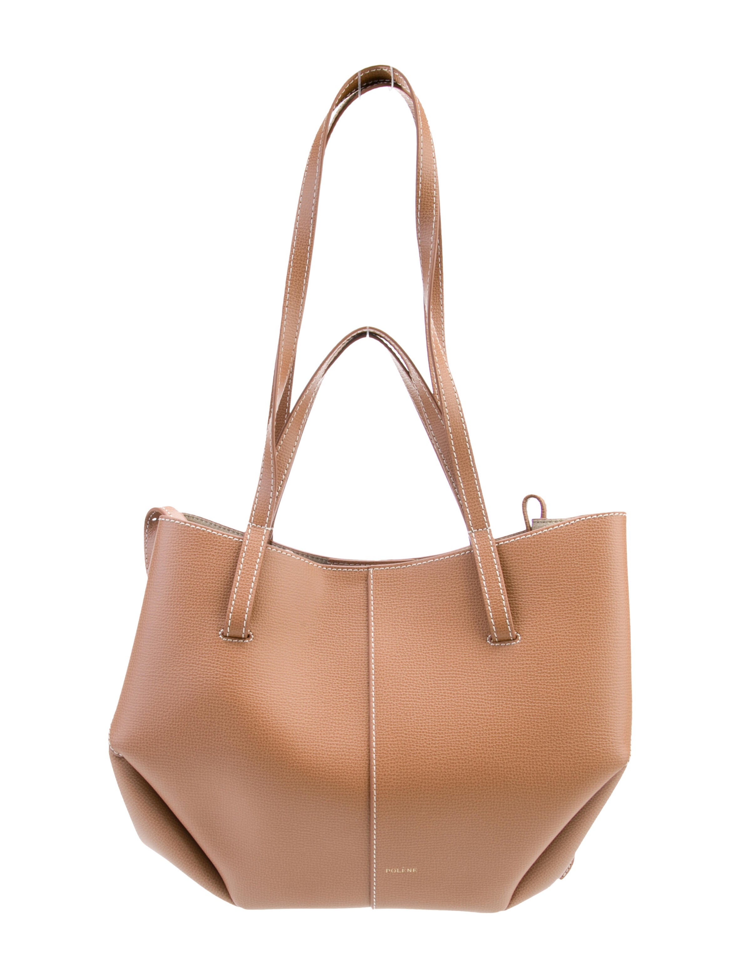 Polène Leather Top Handle Bag