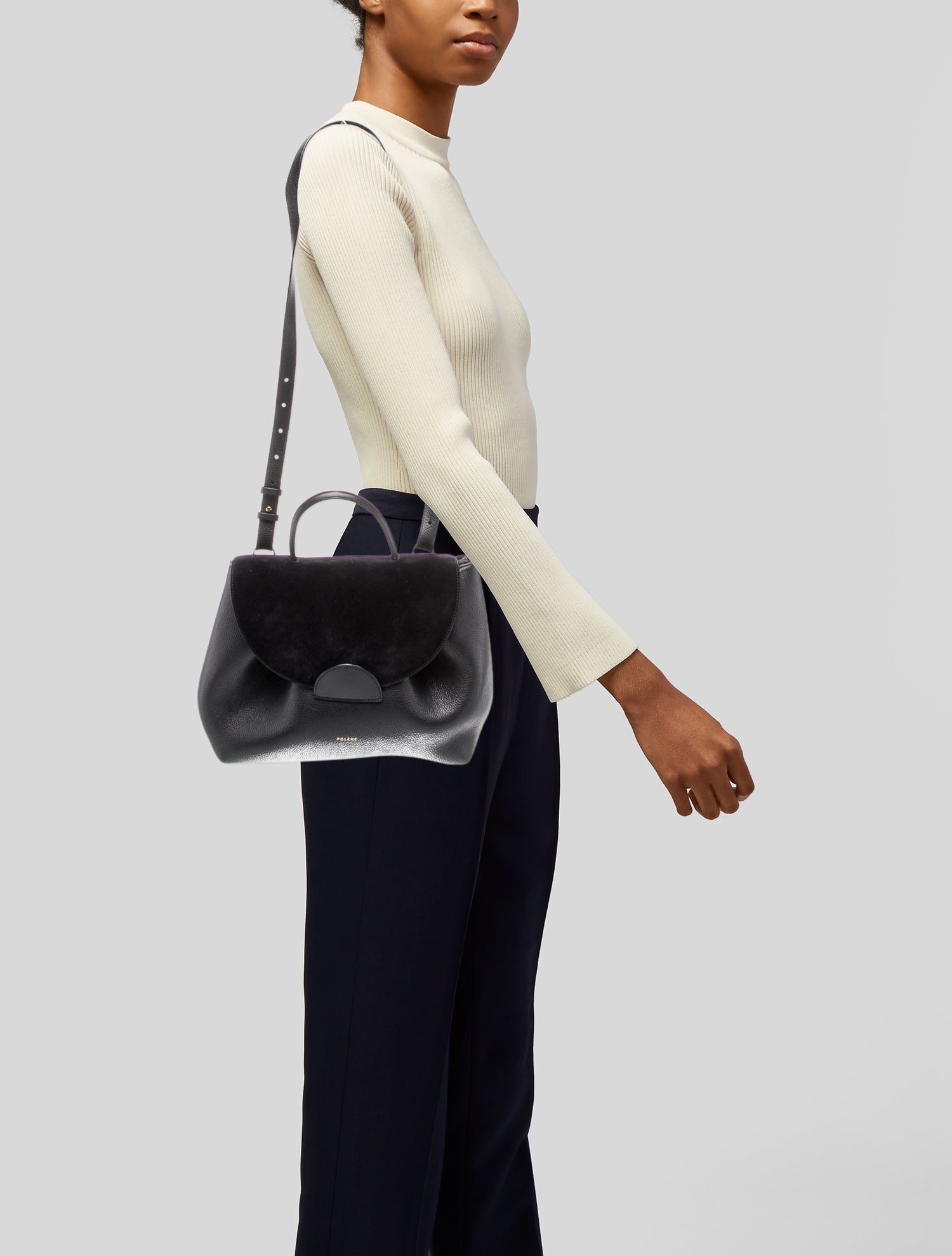 Polène Leather Shoulder Bag