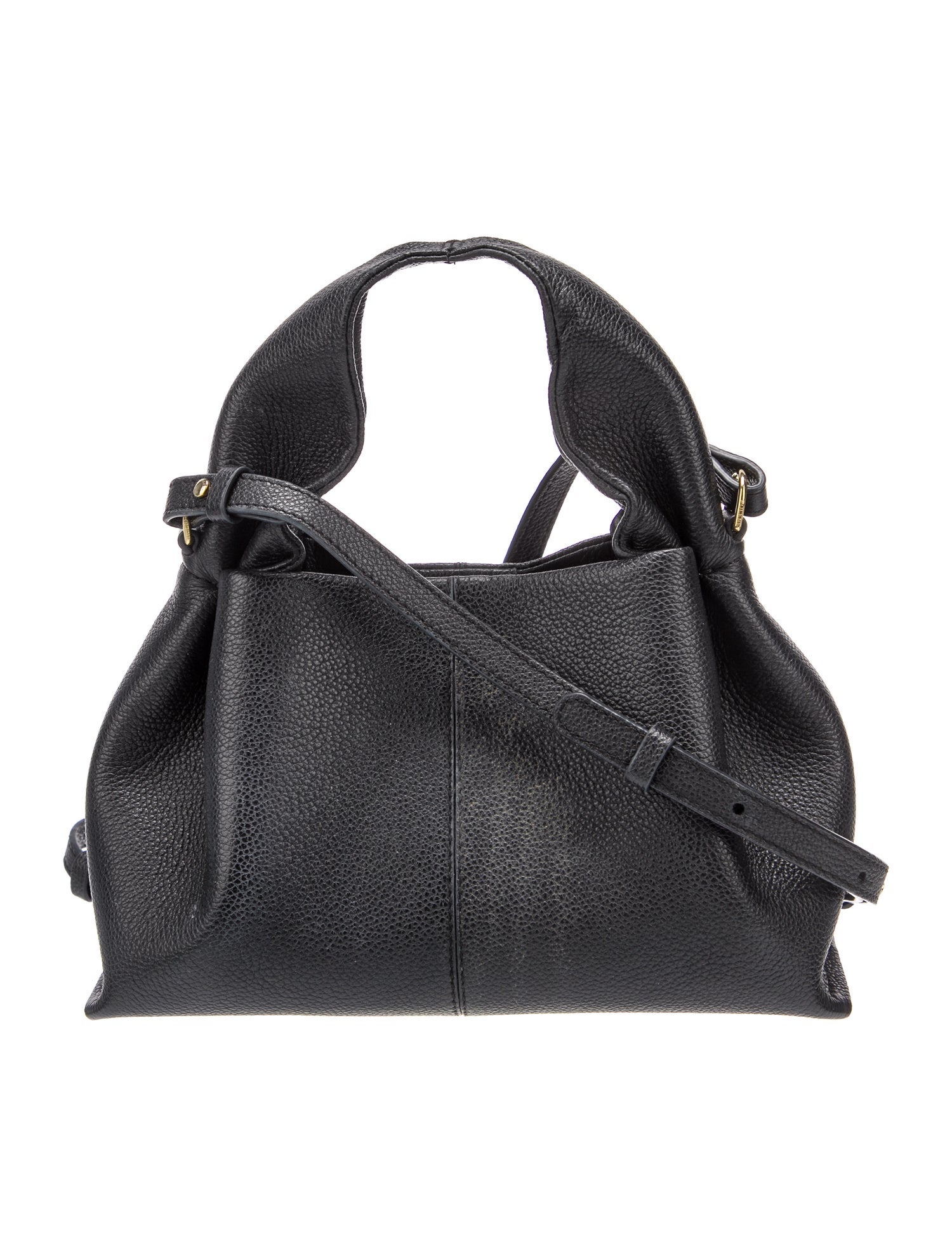 Polène Leather Top Handle Bag