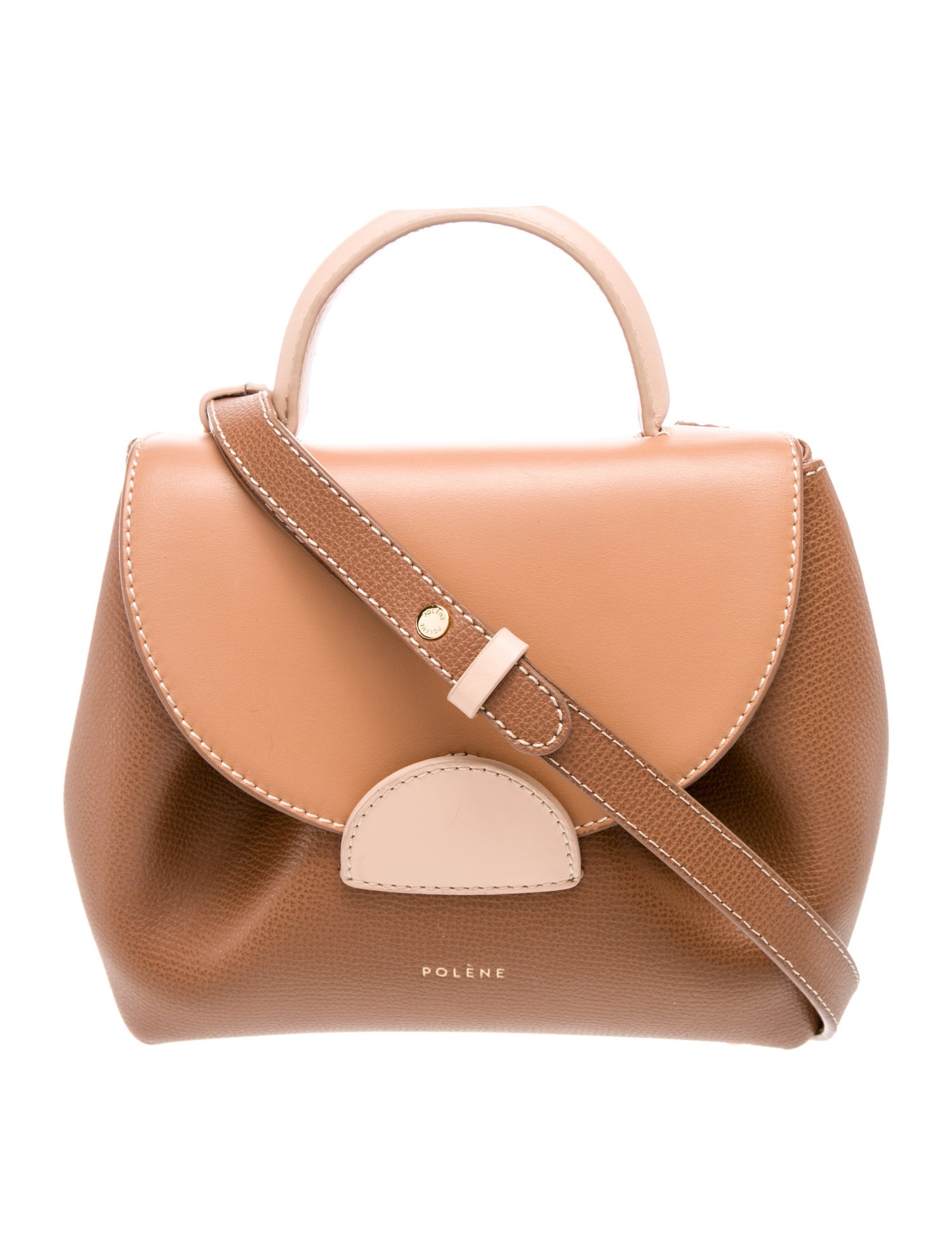 Polène Numero Deux Suede Shoulder Bag - Black Shoulder Bags