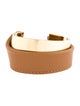 Polène Leather Ormé Cuff Bracelet