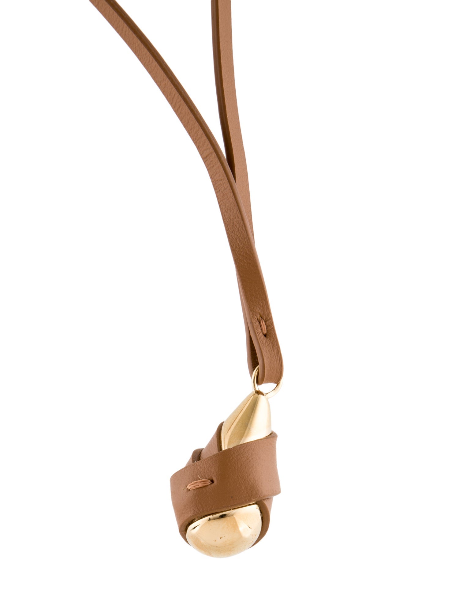 Polène Leather Ormé Pendant Necklace