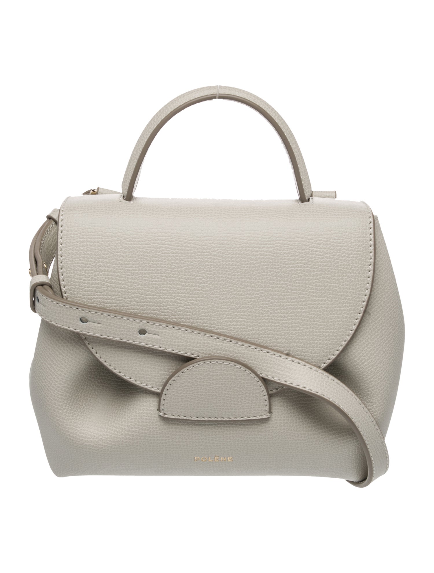 Polène Leather Top Handle Bag