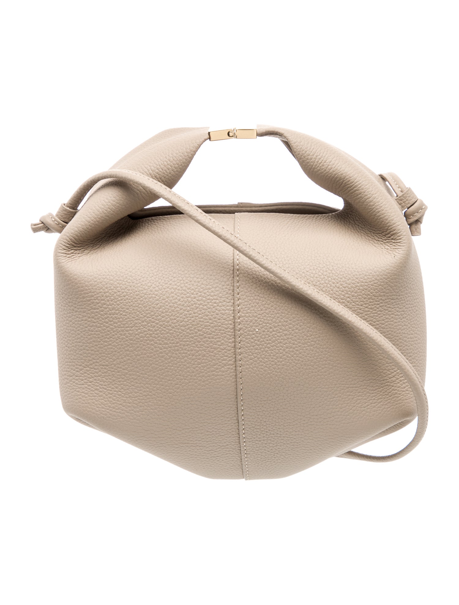 Polène Leather Top Handle Bag
