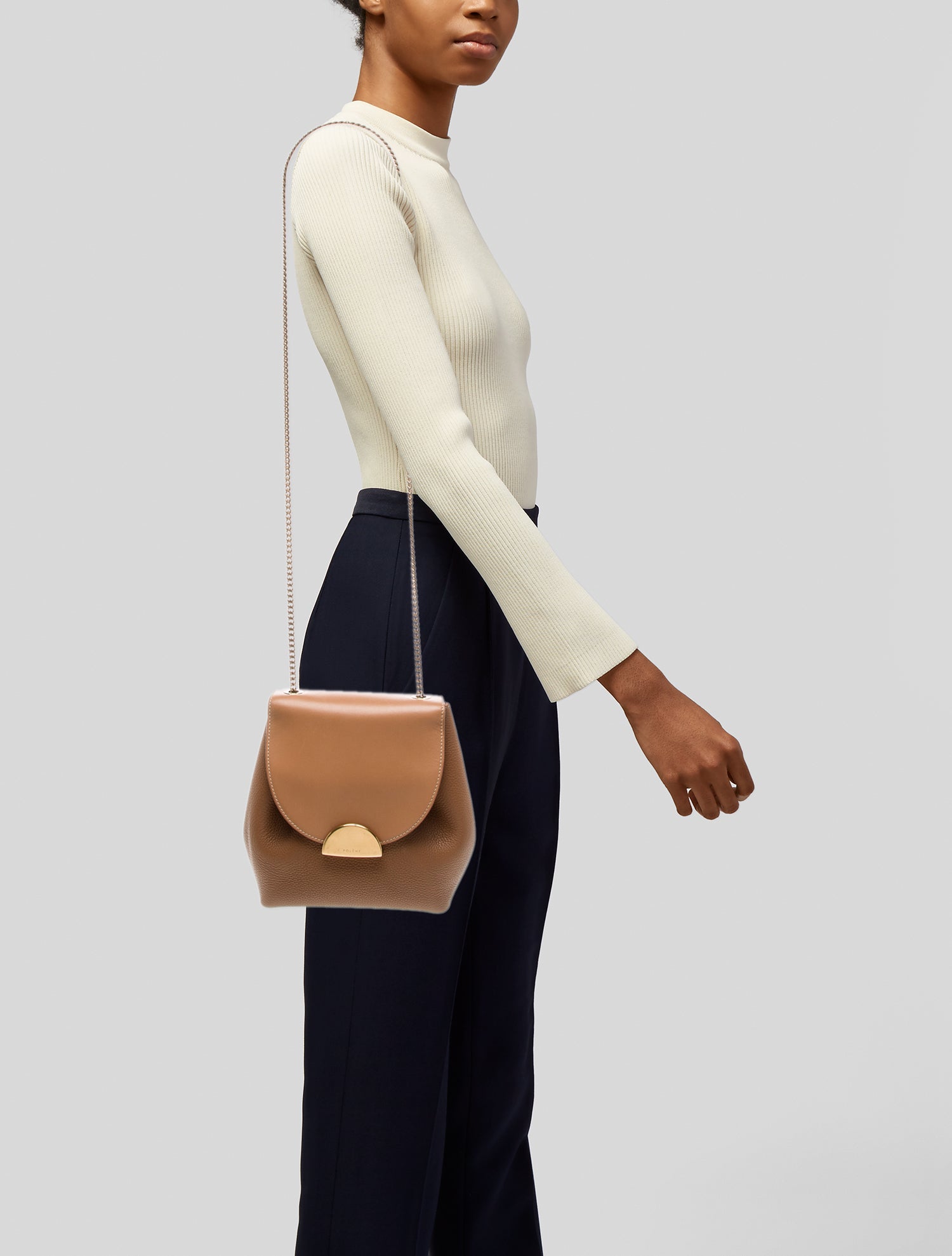 Polène Leather Crossbody Bag
