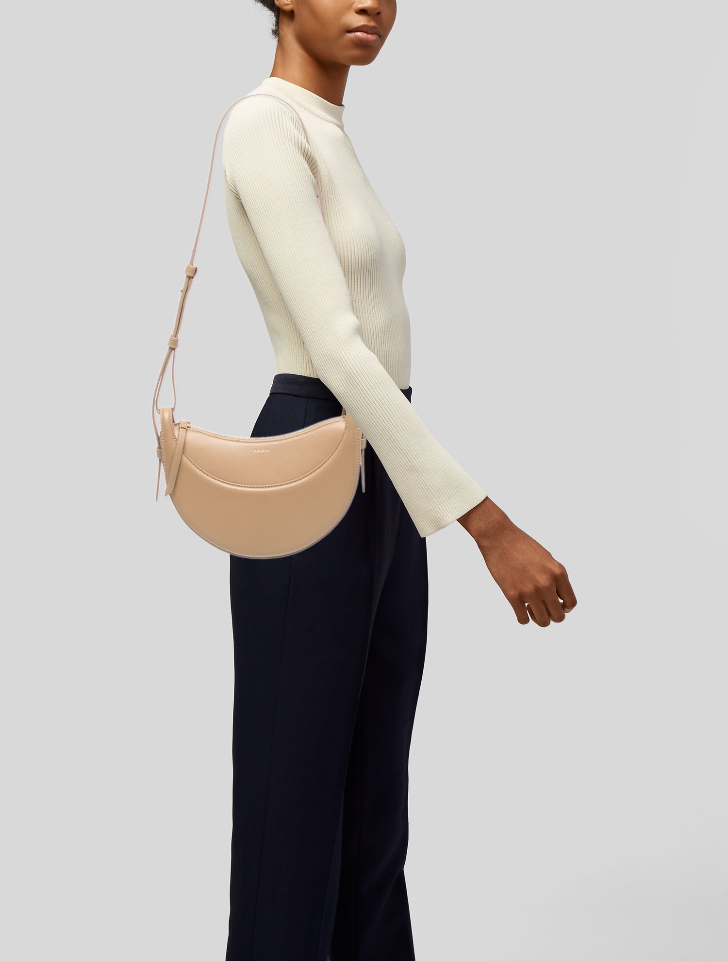Polène Leather Shoulder Bag