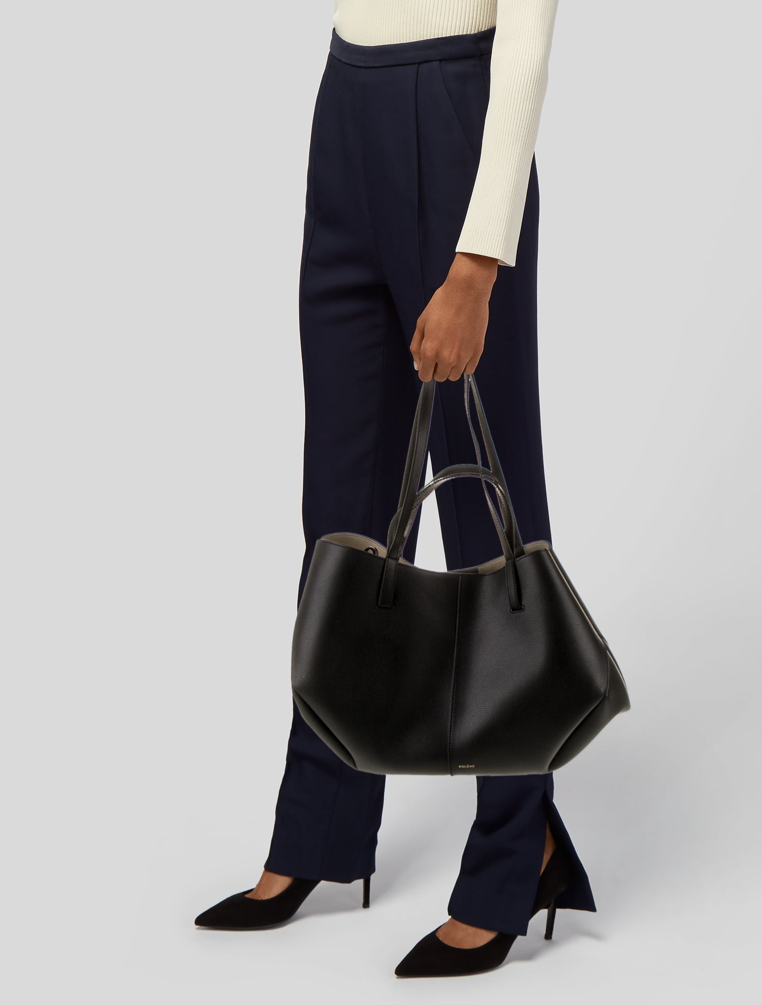 Polène Leather Shoulder Bag