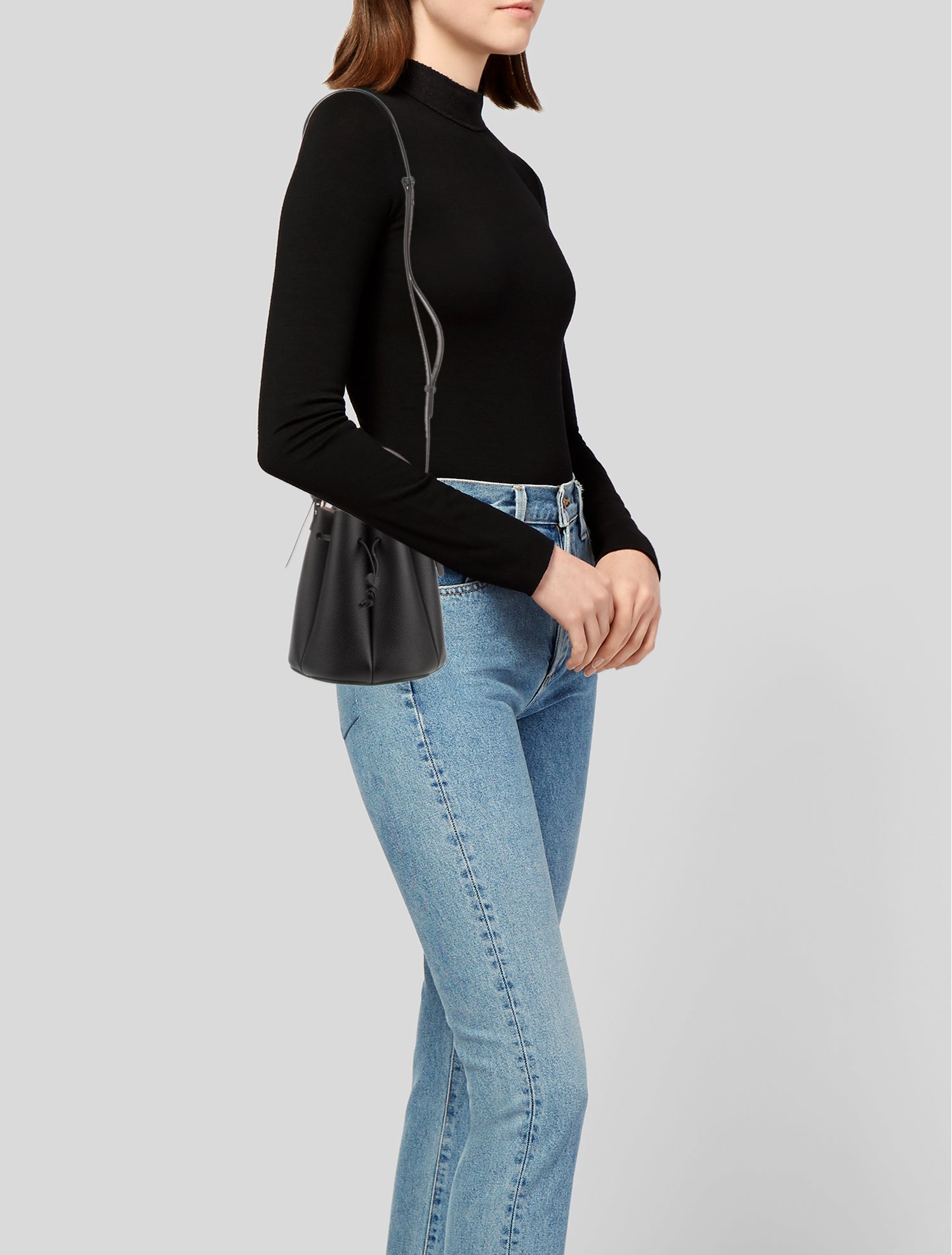 Polène Leather Bucket Bag