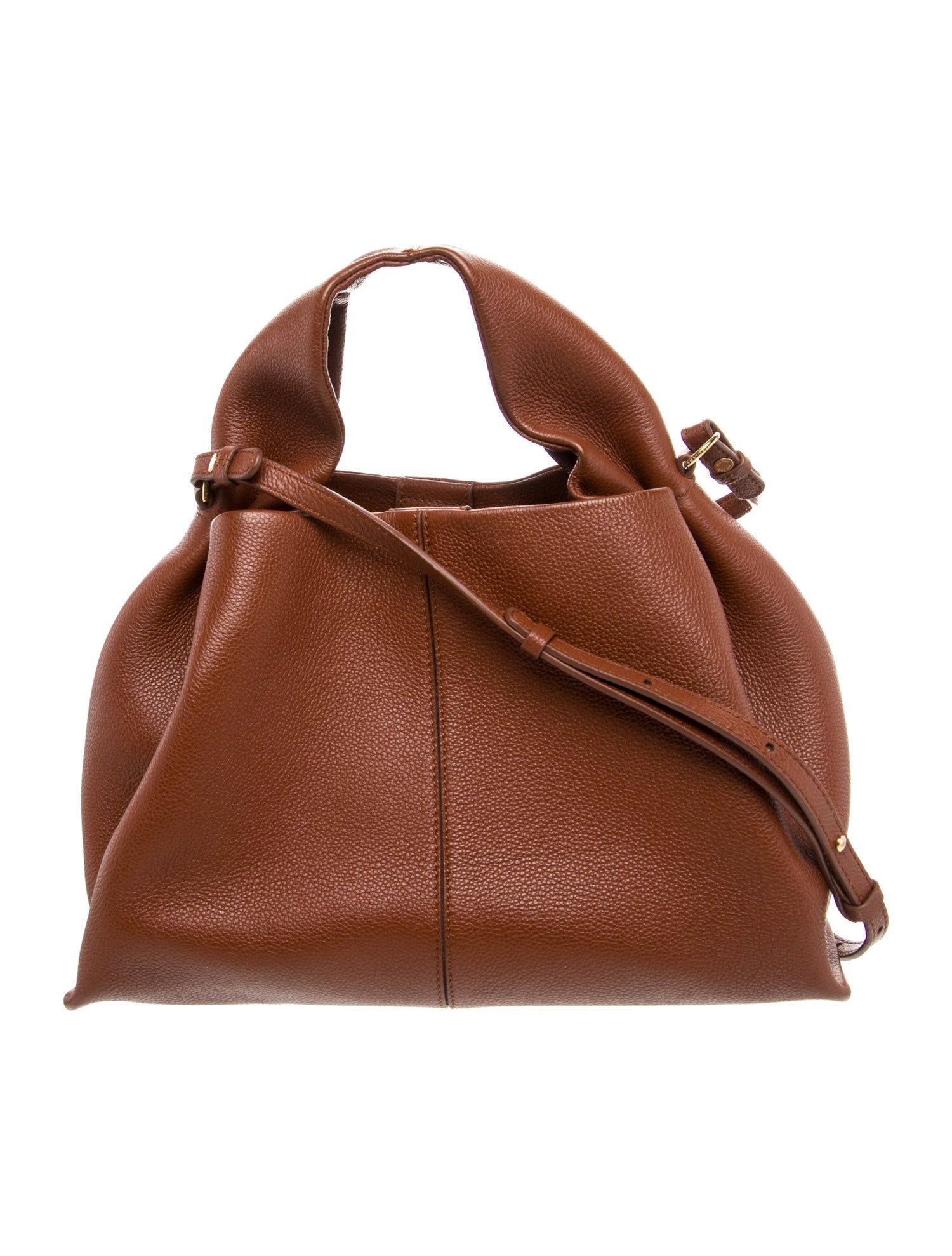 Polène Leather Top Handle Bag