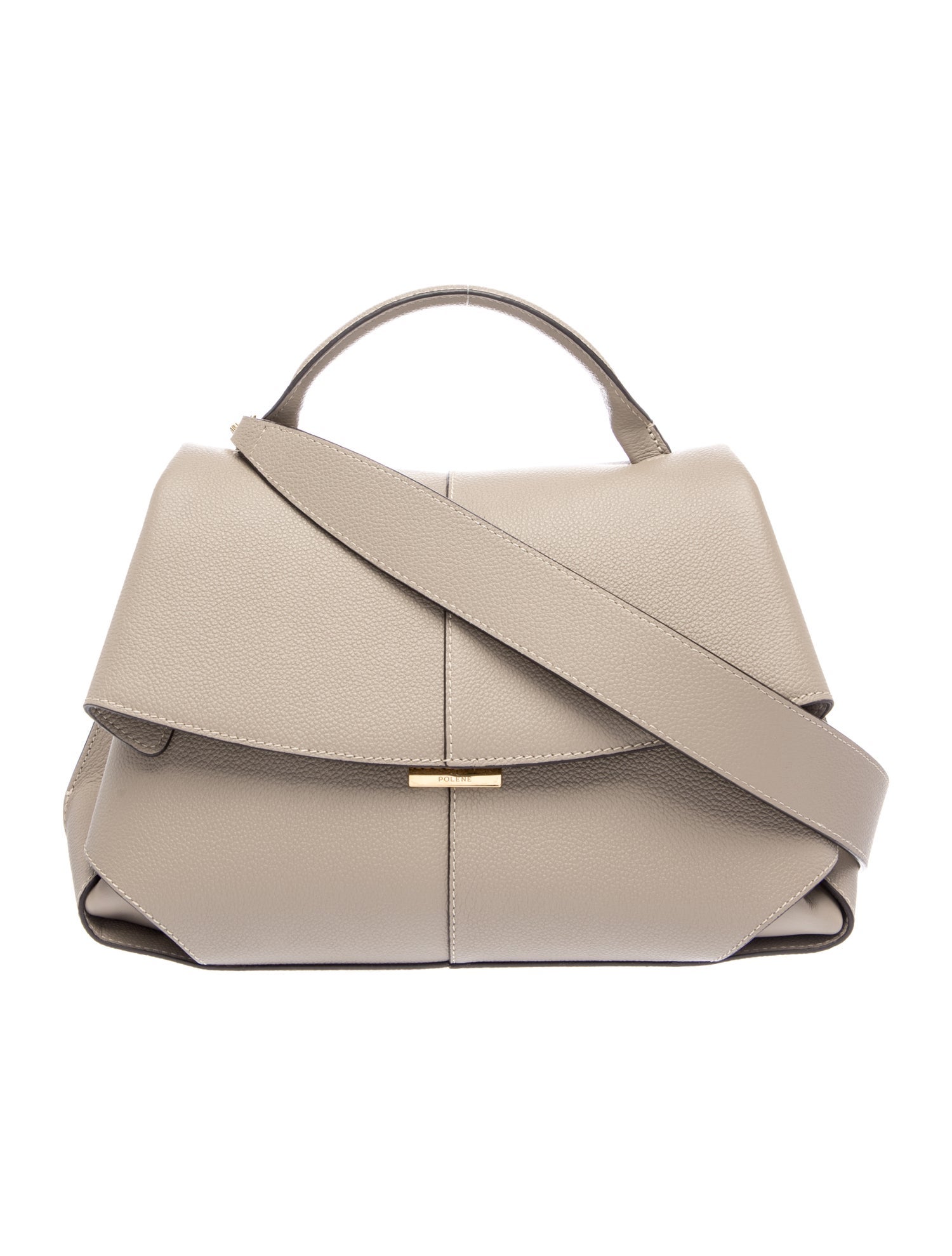 Polène Leather Top Handle Bag