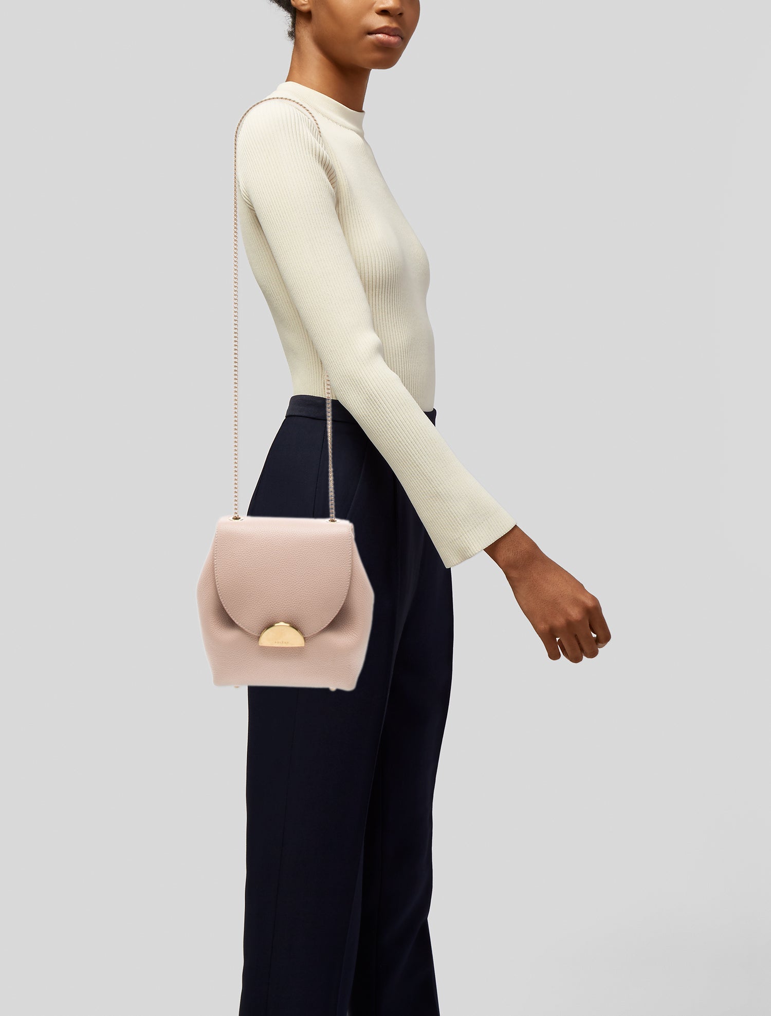 Polène Leather Crossbody Bag