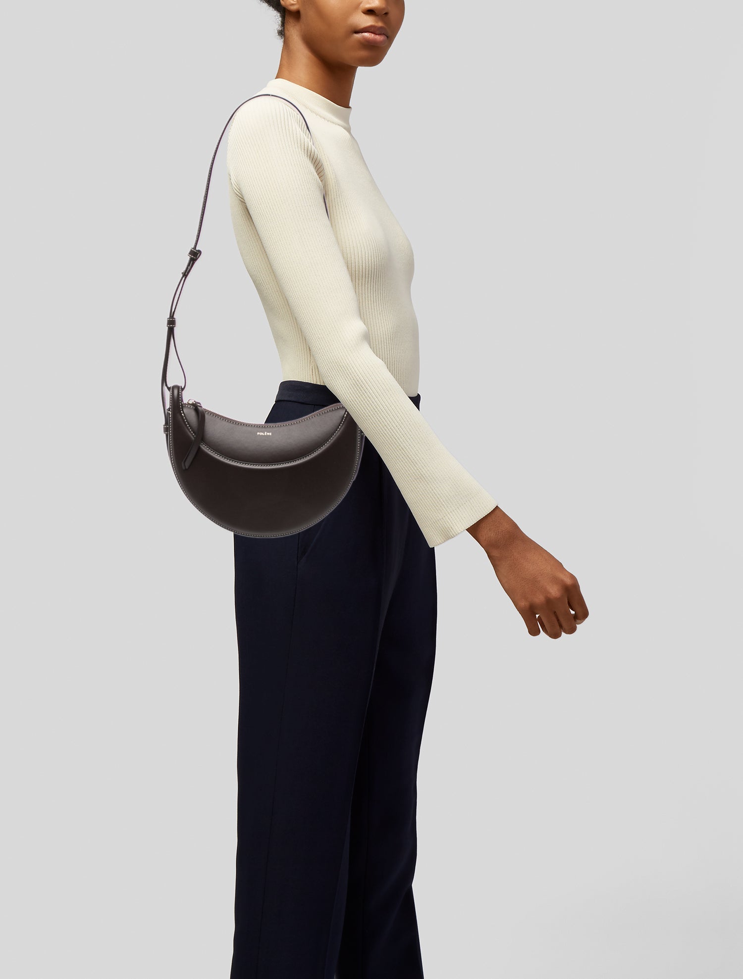 Polène Leather Shoulder Bag