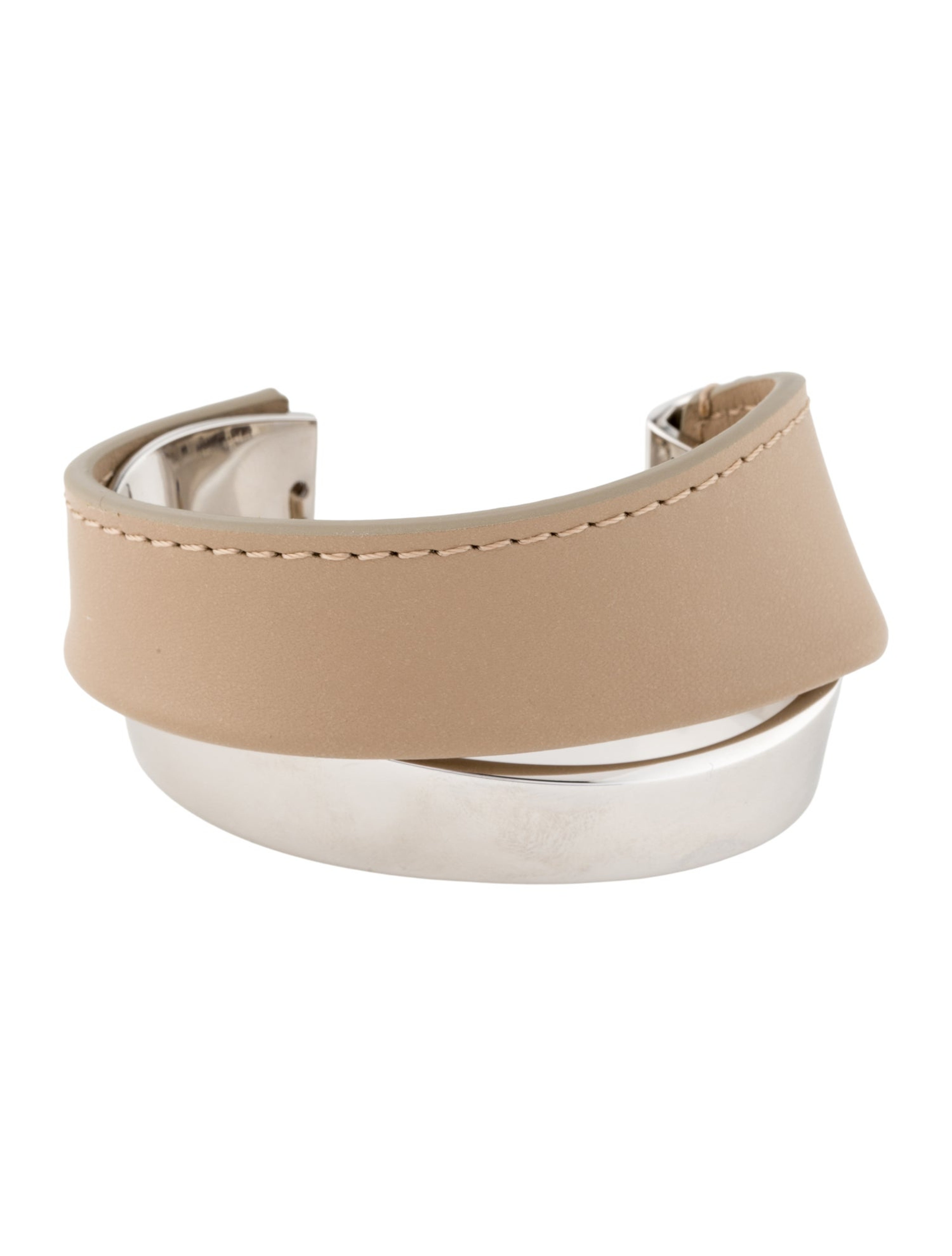 Leather Ormé Cuff Bracelet