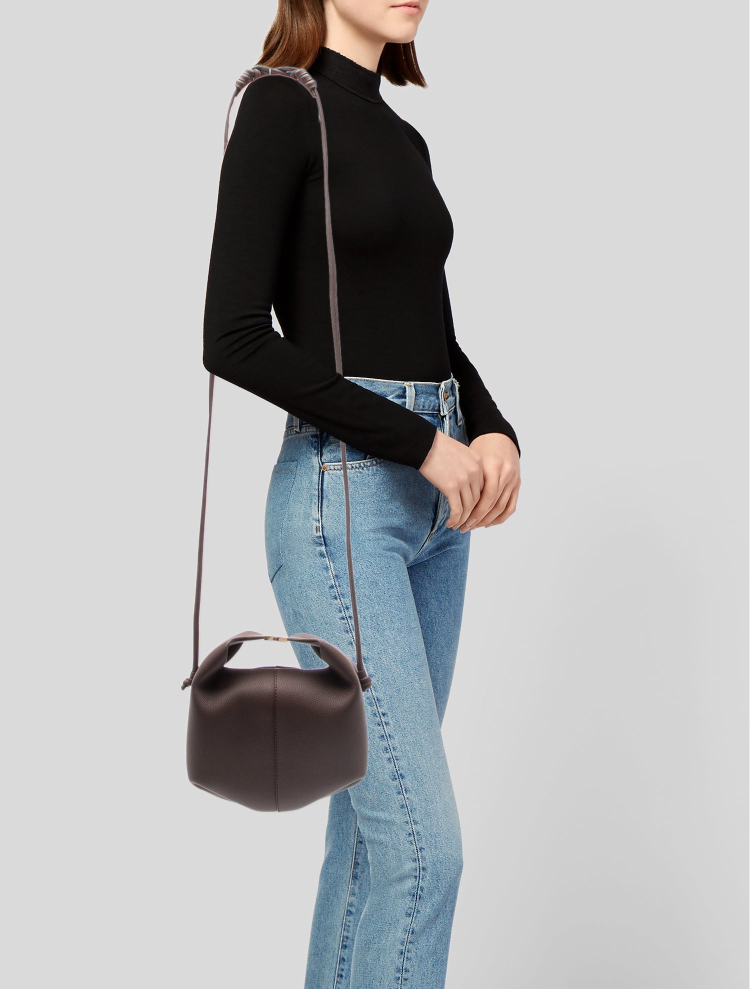Polène Leather Crossbody Bag