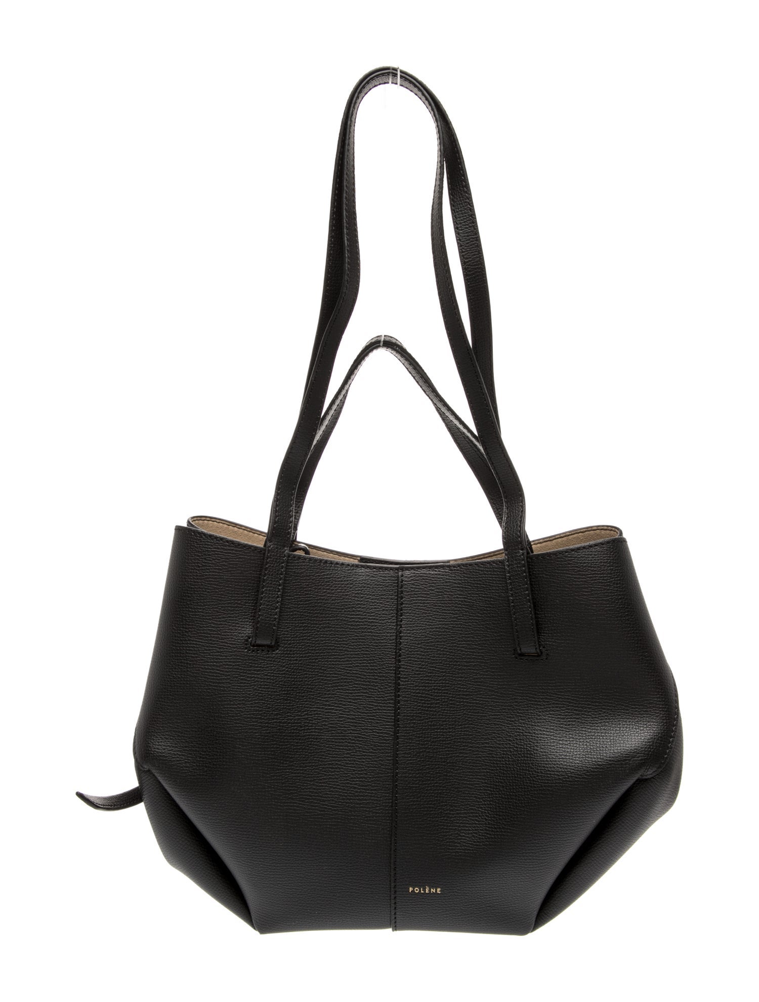Polène Leather Top Handle Bag