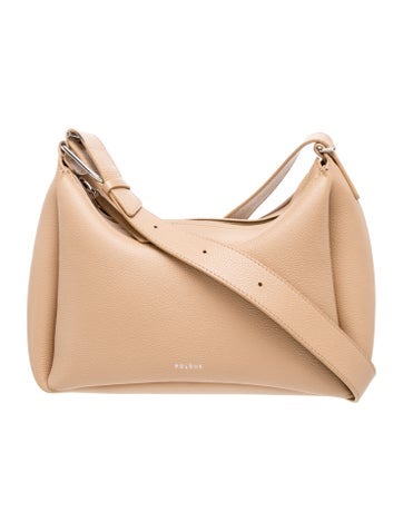 Pre-owned Polene Leather Shoulder Bag In Neutral