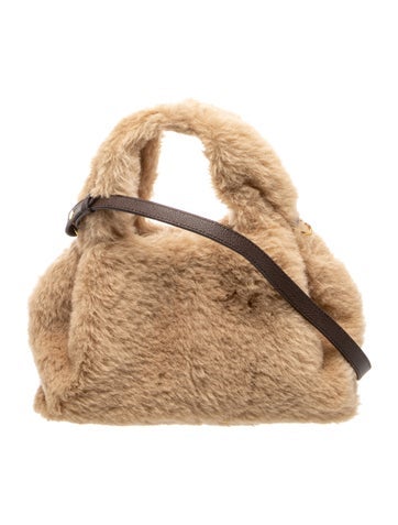 Pre-owned Polene Alpaca Numéro Neuf Mini In Neutral