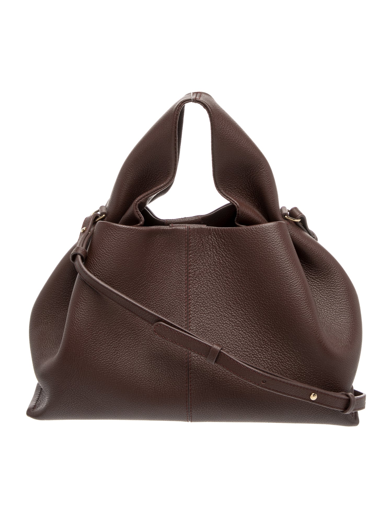 Polène Leather Top Handle Bag