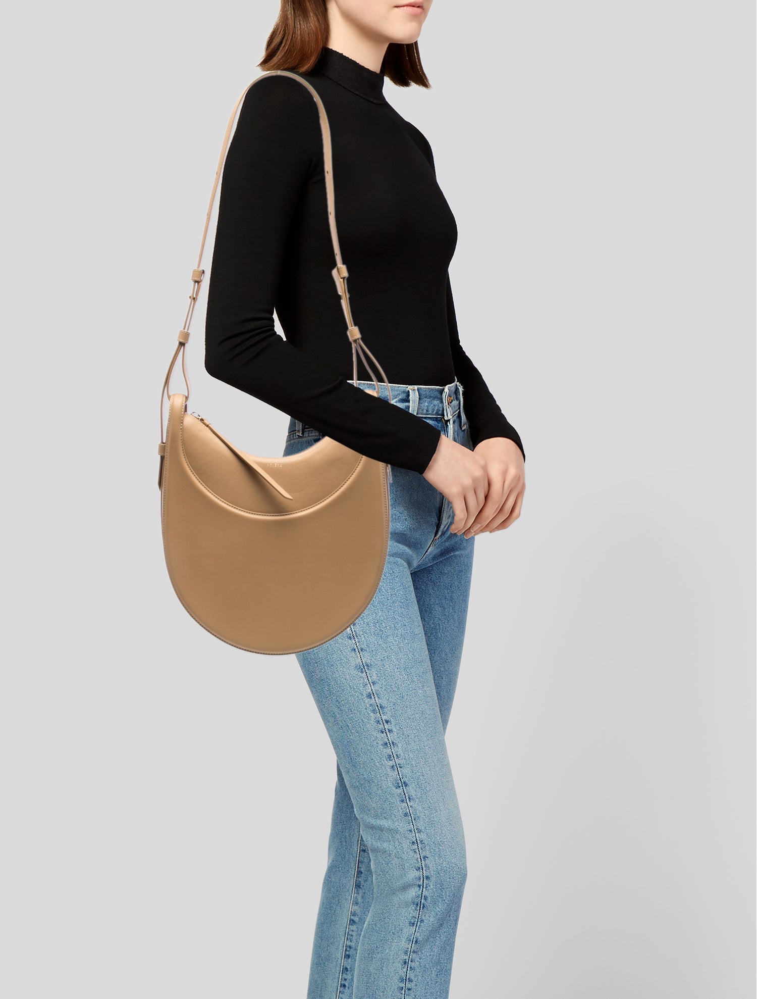 Polène Leather Numero Dix - Neutrals Shoulder Bags, Handbags