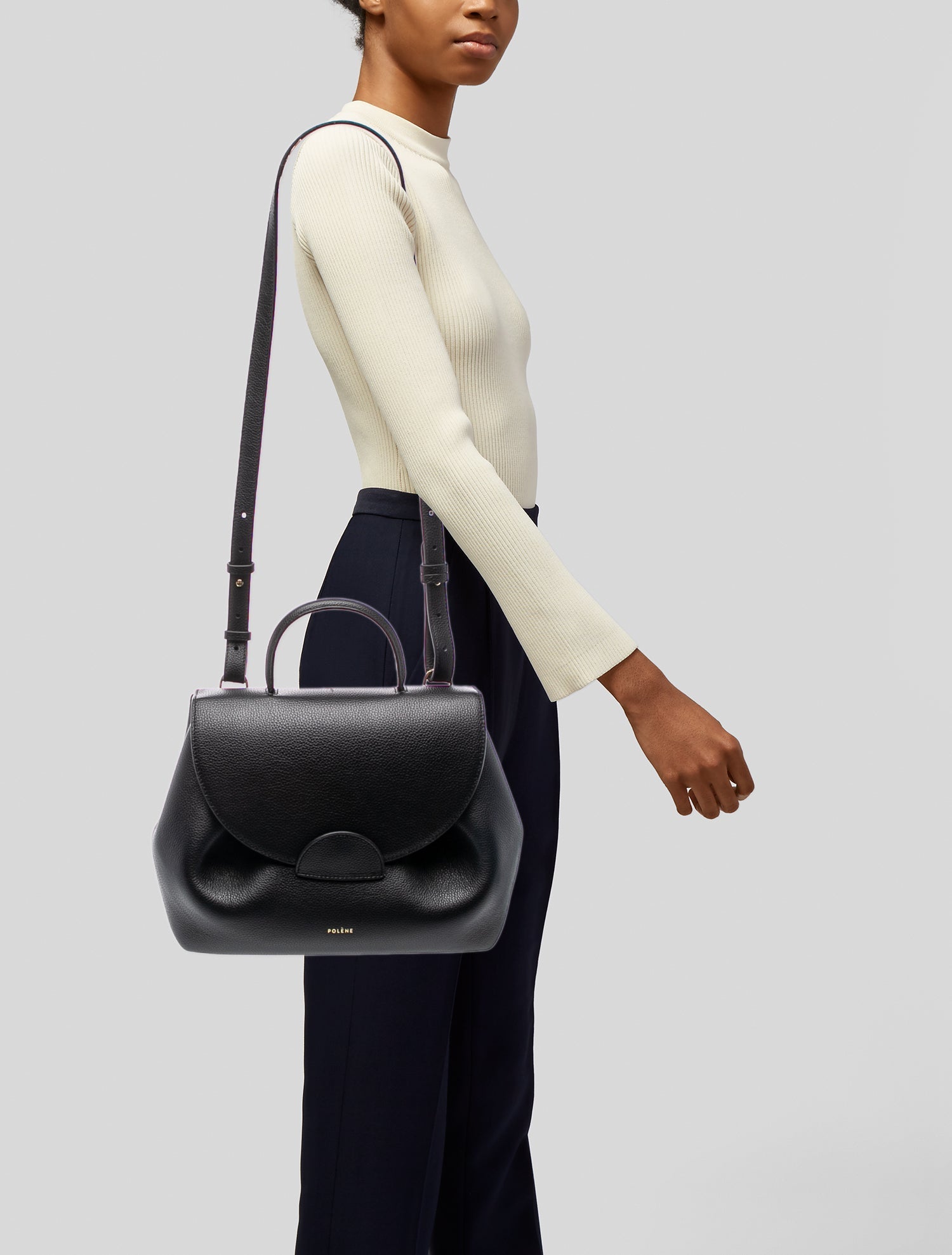Polène Numero Sept Mini Bag - Burgundy Crossbody Bags, Handbags