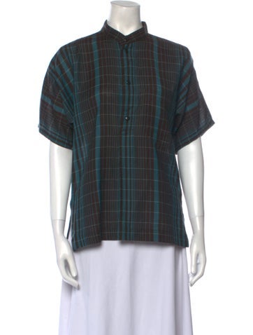 Issey Miyake Plantation Tops Vintage 1987 Button-Up Top S