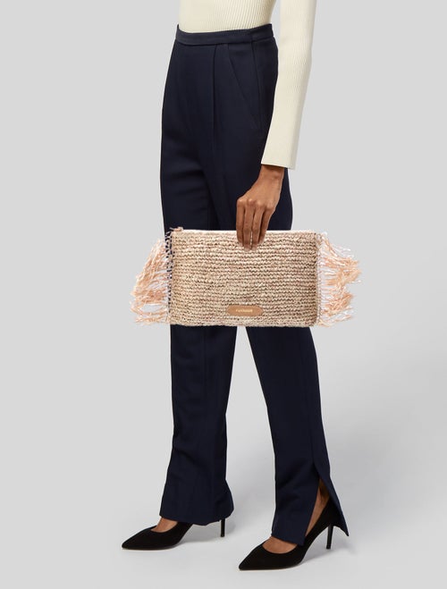 Poolside Raffia Minaudière