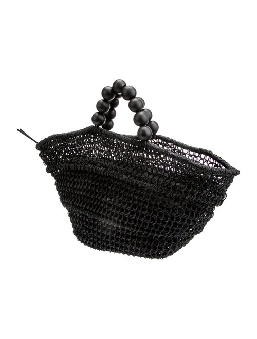 Poolside Raffia Top Handle Bag