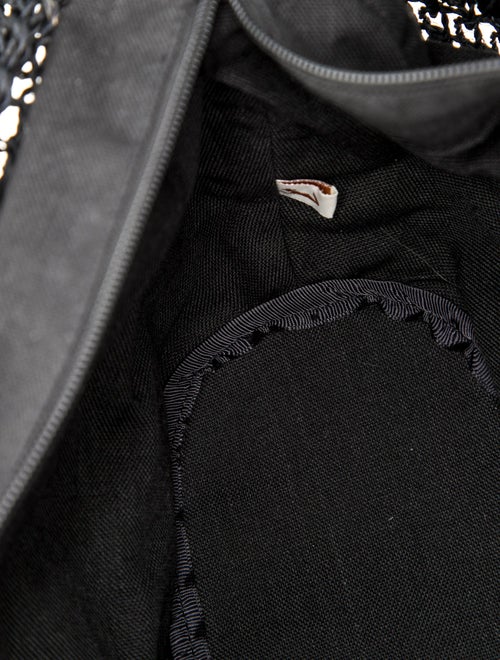 Poolside Raffia Top Handle Bag