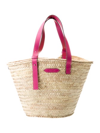 Poolside Straw Bucket Bag