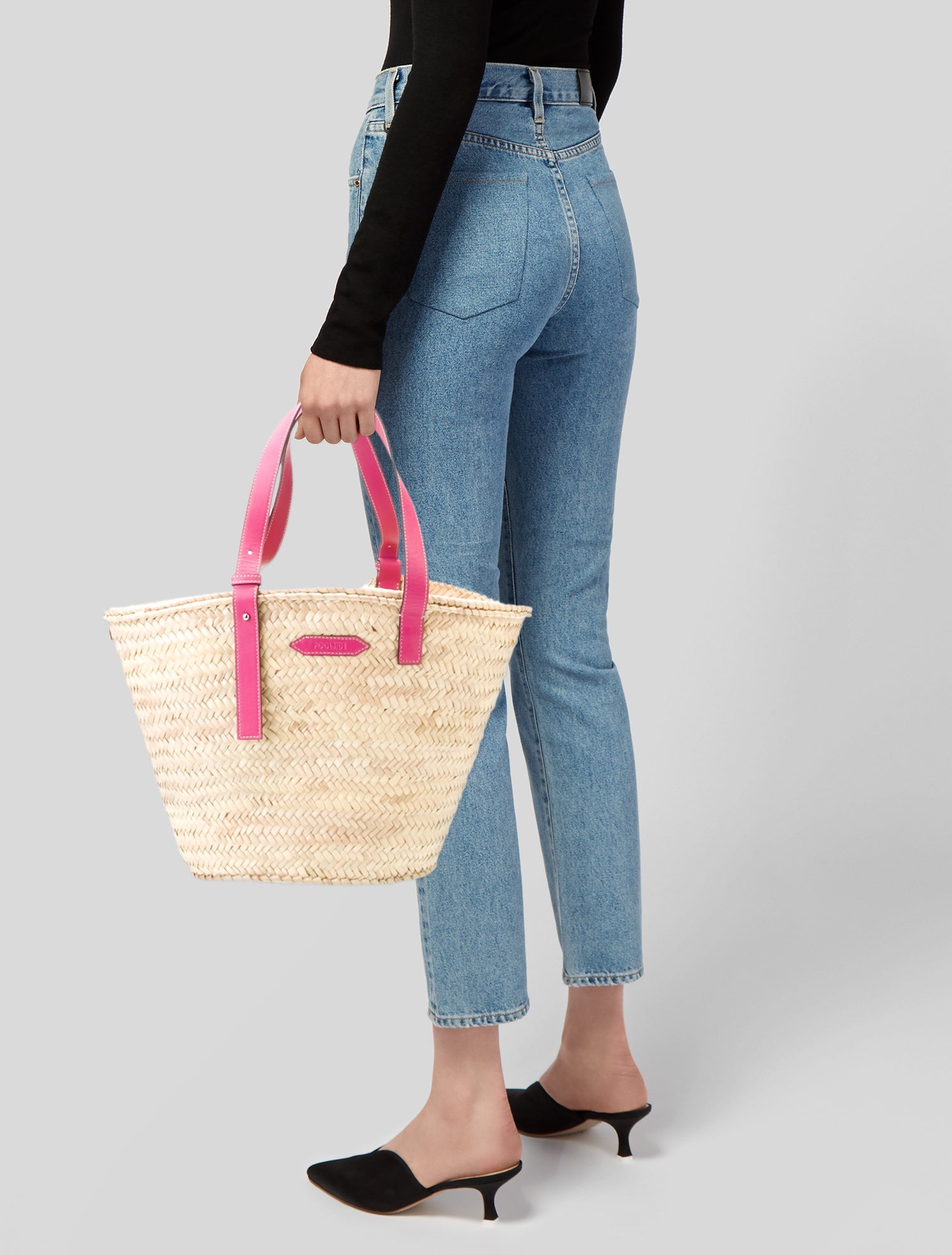 Poolside Straw Bucket Bag